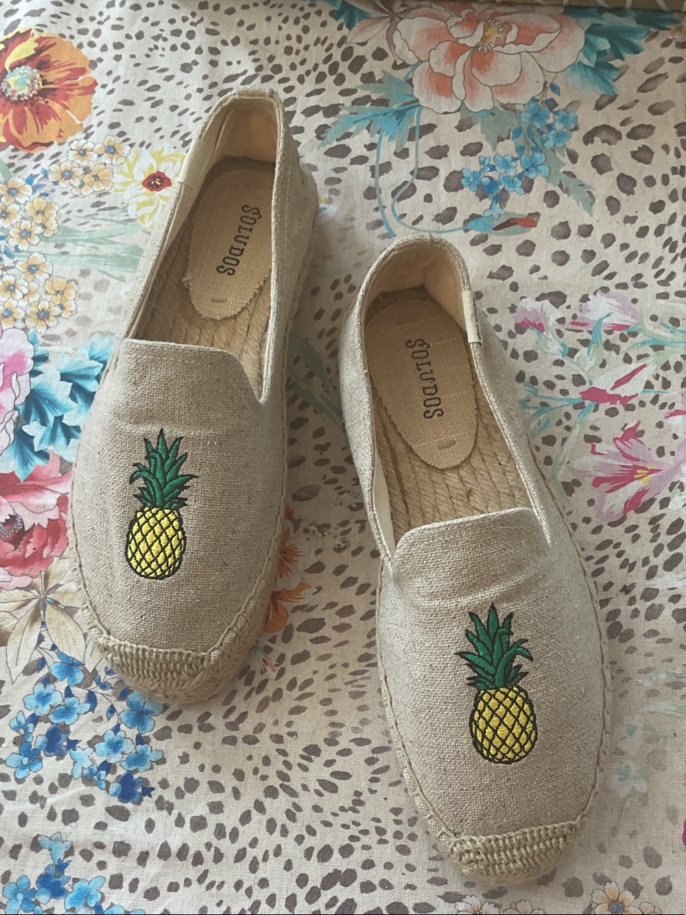 Soludos Pineapple Smoking Slipper Espadrilles